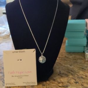 NWT UNWRITTEN NECKLACE FAITH, HOPE, LOVE